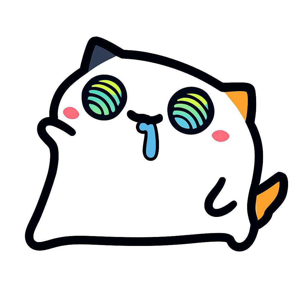 Crumb character with spinning eyes